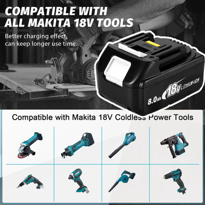x4 PowerMax 18V Makita Battery Pack 8ah