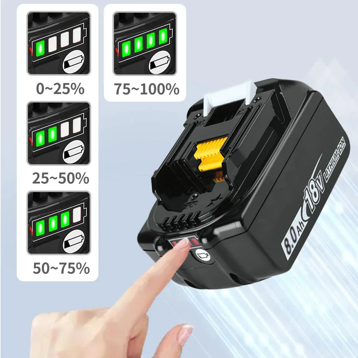Makita Compatible Power Pack Battery + Charger