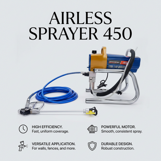 220V Pro Airless Paint Sprayer – 1500W for Interior and Exterior Use