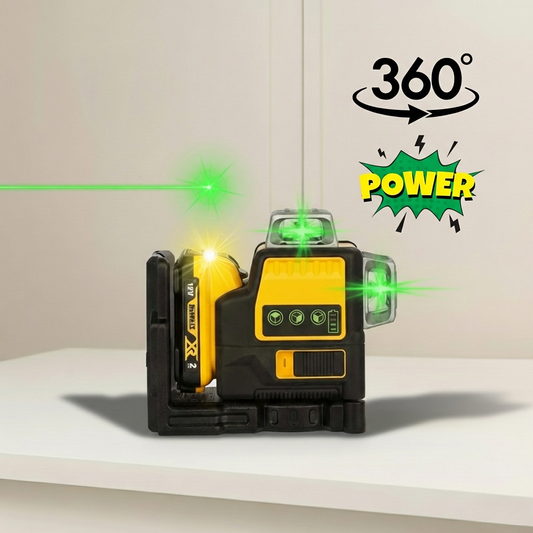12-Line 360° Green Laser Level for Vertical Horizontal Alignment