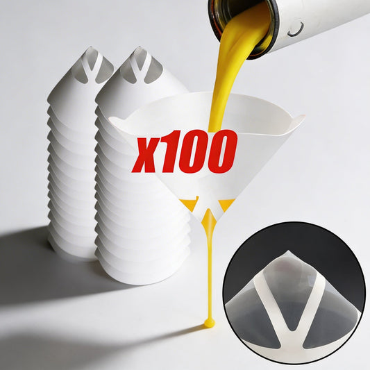 Professional 100 Micron Nylon Mesh Conical Paint Strainer Funnels
