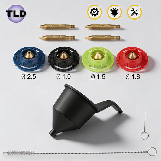 11 Piece Electric Spray Gun Metal Nozzle Replacement Kit