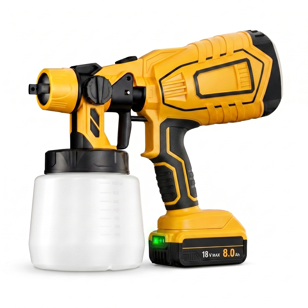 DeWalt Compatible 18V Cordless Paint Sprayer – Lightweight, High-Precision HVLP