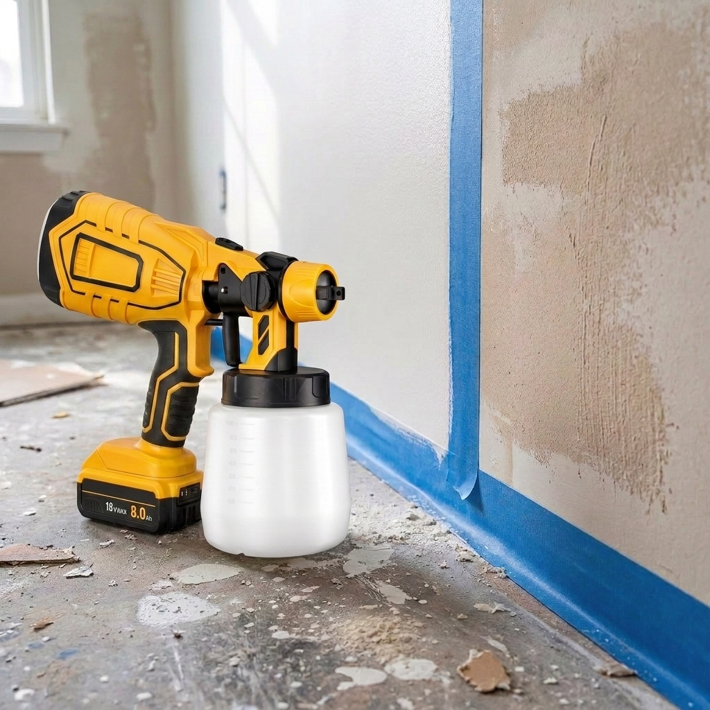 DeWalt Compatible 18V Cordless Paint Sprayer – Lightweight, High-Precision HVLP