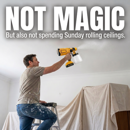 DeWalt Compatible 18V Cordless Paint Sprayer – Lightweight, High-Precision HVLP
