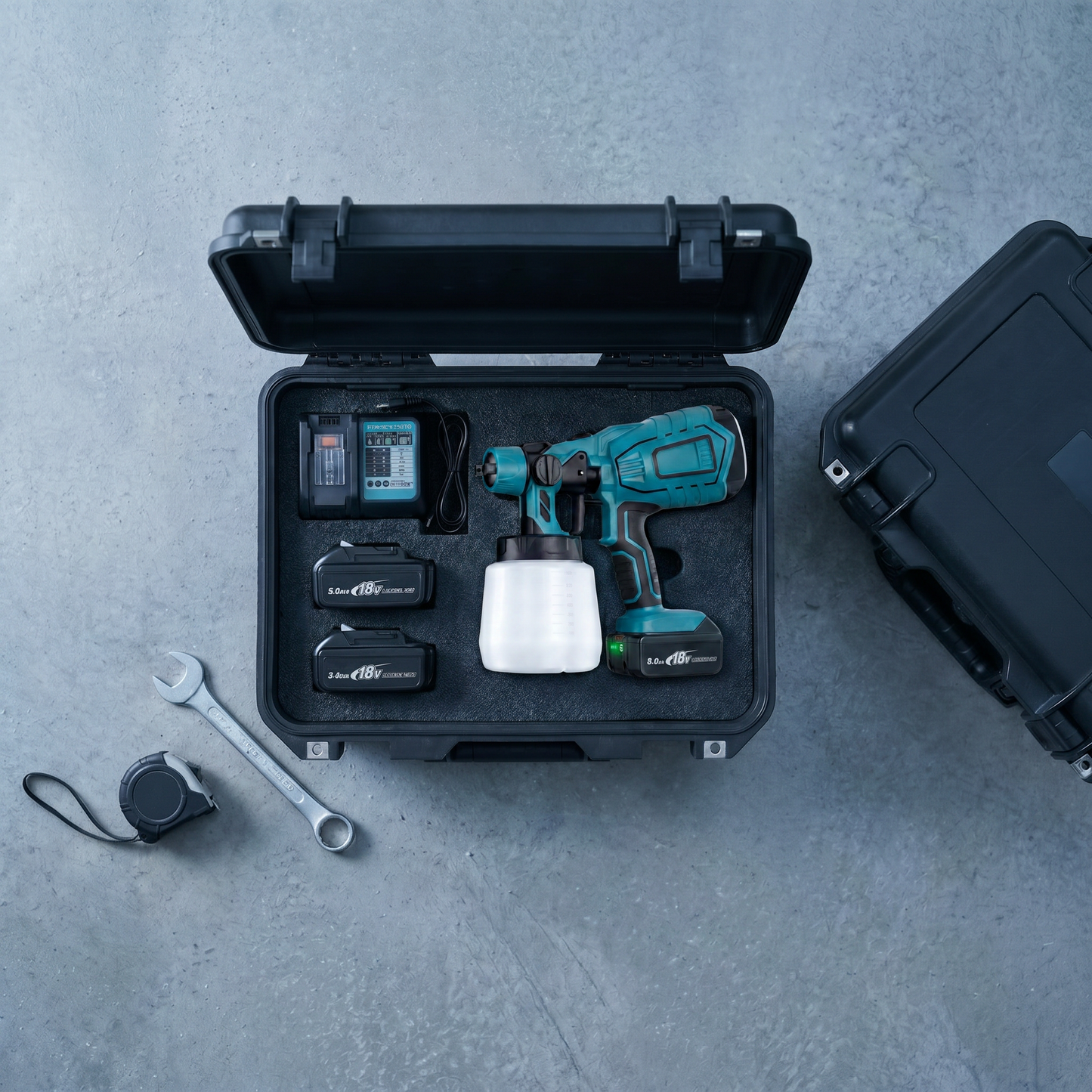Makita Compatible Pro Paint Sprayer + Battery Power Bundle & Accessories